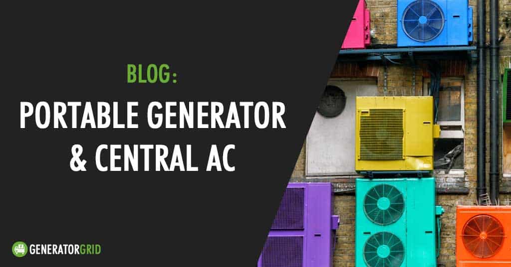 what size generator to run air conditioner