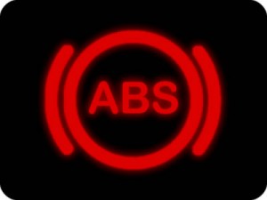 Anti-lock braking system (ABS) dashboard warning light